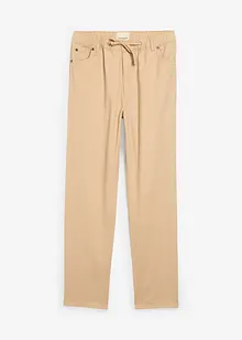Kalhoty bez zapínání z čisté bavlny, Regular Fit, Straight, bonprix