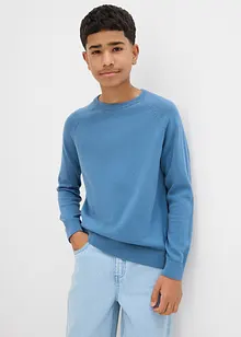 Svetr z jemného úpletu z čisté bavlny, bonprix