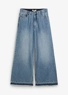 Džíny Wide Leg, High Waist, zkrácené, bonprix