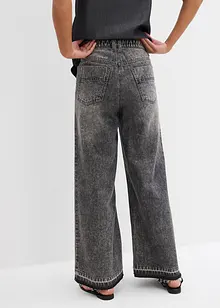 Džíny Wide Leg, High Waist, zkrácené, bonprix