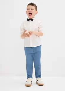 Kalhoty bez zapínání z čisté bavlny, Regular Fit, Straight, bonprix