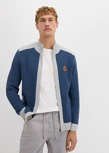 Svetr na zapínání se stojáčkem, ze silnější pleteniny, bonprix