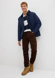 Strečové manšestrové kalhoty v pohodlném střihu, Slim Fit, bonprix