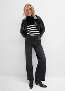 Džíny Wide Leg, Mid Waist, bonprix
