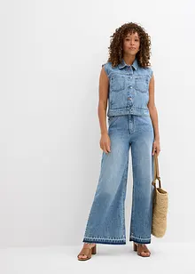 Džínová vesta z bavlny, bonprix