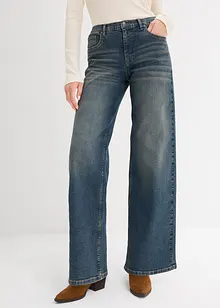 Džíny Wide Leg, High Waist, bonprix