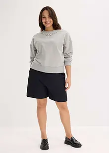Oversize mikina se štrasem, bonprix