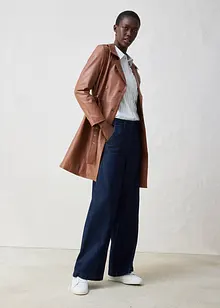 Kožený trenčkot z jehněčí kůže nappa, bonprix