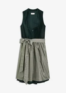 Kroj ve stylu dirndl se sametem, v délce midi (2dílná souprava), bonprix