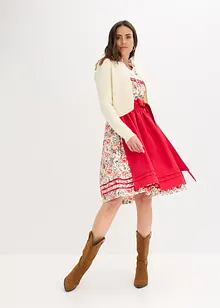 Kroj ve stylu dirndl s vyšívanou zástěrou (2dílná souprava), bonprix