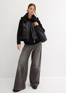 Vesta z umělé kůže, bonprix