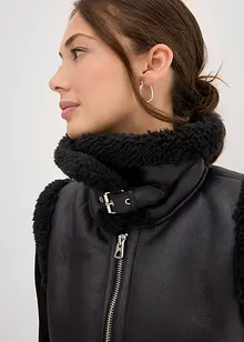 Vesta z umělé kůže, bonprix