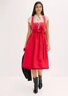 Halenka v krojovém stylu, z jemného tylu s puntíkovaným vzorem, bonprix