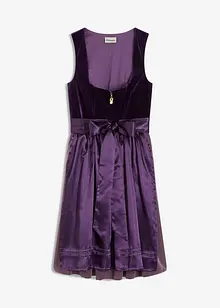 Kroj ve stylu dirndl se sametem, v délce midi (2dílná souprava), bonprix