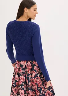 Krojový pletený kabátek, bonprix