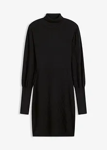 Pletené šaty s rolákem, bonprix