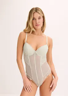 Body s tangy a pružnou krajkou, bonprix