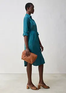 Košilové šaty s podílem hedvábí, bonprix