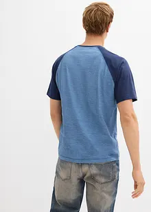 Henley triko s krátkým rukávem a sepraným vzhledem, z čisté organické bavlny, bonprix