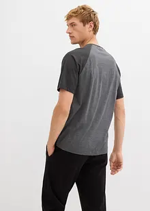 Henley triko s krátkým rukávem a sepraným vzhledem, z čisté organické bavlny, bonprix