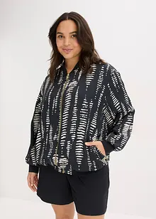 Bluzon ze splývavého saténu, bonprix