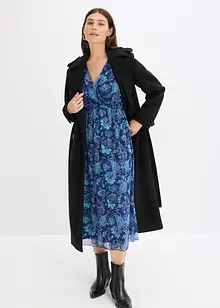 Midi šaty ze síťoviny, bonprix