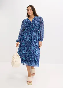 Midi šaty ze síťoviny, bonprix