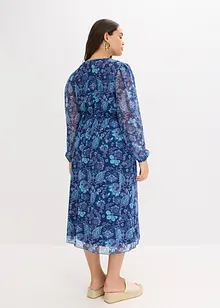 Midi šaty ze síťoviny, bonprix