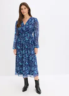 Midi šaty ze síťoviny, bonprix