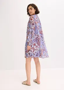 Šifonové tunikové šaty s vázačkou, bonprix