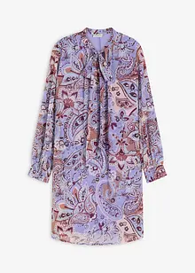 Šifonové tunikové šaty s vázačkou, bonprix