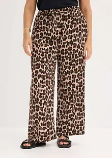 Palazzo kalhoty ze splývavého saténu, bonprix