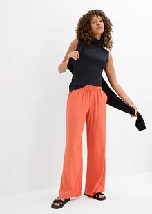 Top s rolákovým límcem, z elastického polyamidového materiálu, bonprix