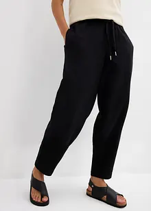 Teplákové kalhoty typu Barrel z čisté organické bavlny, bonprix