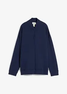 Oversized pletený kabátek s podílem hedvábí, bonprix