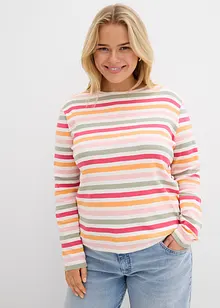 Triko s dlouhým rukávem, z čisté bavlny, bonprix