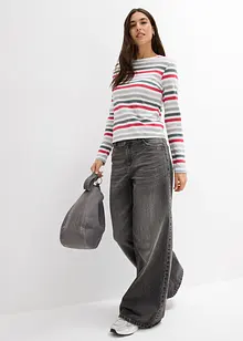 Triko s dlouhým rukávem, z čisté bavlny, bonprix