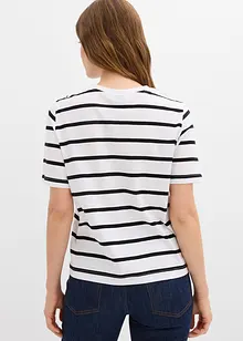 Pruhované triko z čisté bavlny, bonprix