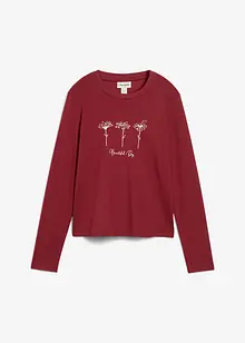 Triko s dlouhým rukávem, z čisté bavlny, bonprix