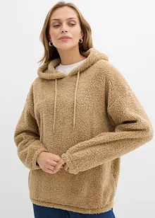 Mikina z medvídkového flísu, bonprix