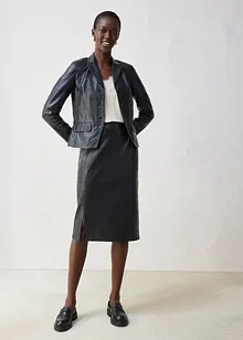 Krátký blejzr z jehněčí kůže napa, bonprix