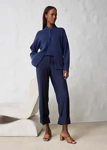 Kalhoty s rozšířenými nohavicemi, s obsahem vlny, bonprix