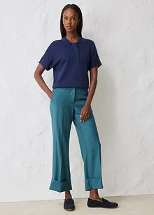 Kalhoty s rozšířenými nohavicemi, s obsahem vlny, bonprix