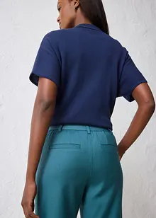 Kalhoty s rozšířenými nohavicemi, s obsahem vlny, bonprix