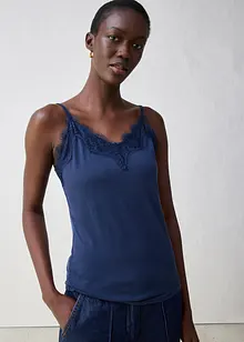 Top s obsahem vlny a s krajkou, bonprix