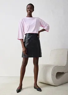 Tričko s lichoběžníkovým střihem a s podílem hedvábí, bonprix