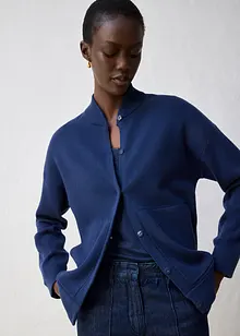 Oversize pletený kabátek s merino vlnou, bonprix