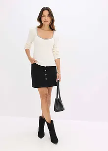 Svetr z jemného úpletu, s ozdobným detailem, bonprix