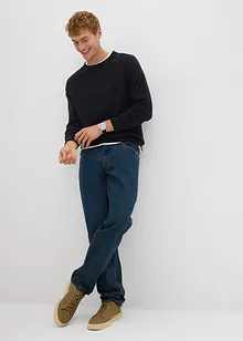 Svetr ze strukturované směsi s bavlnou, bonprix