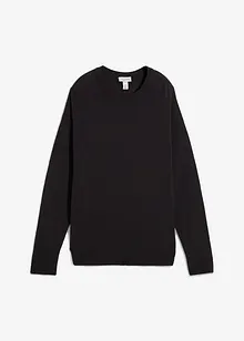 Svetr ze strukturované směsi s bavlnou, bonprix